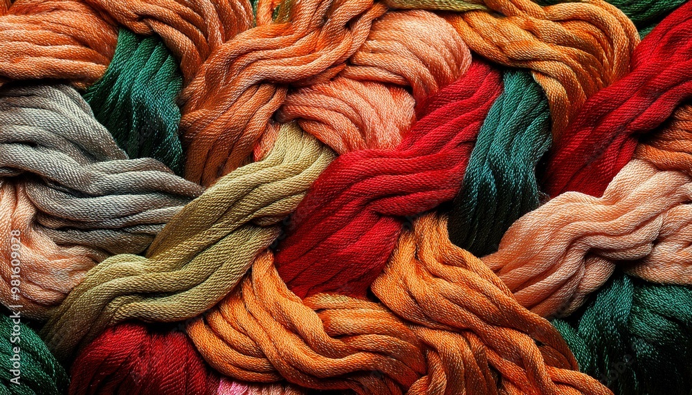Abstract background with embroidered cloth, macro Abstract background with embroidered cloth, macro