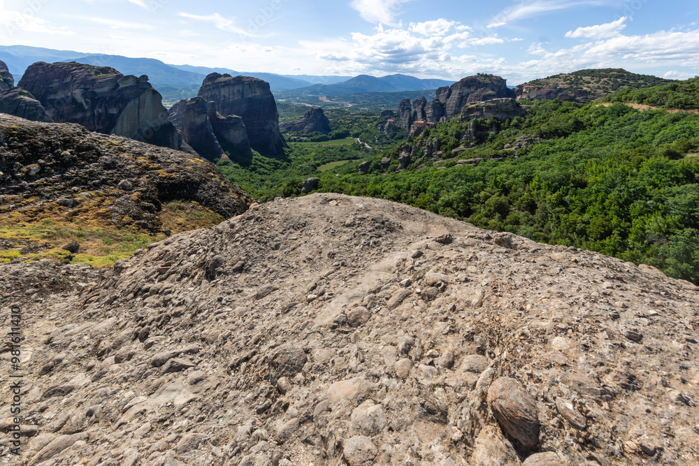 Panoramic view of Meteora Monasteries, Greece