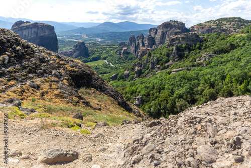 Panoramic view of Meteora Monasteries, Greece