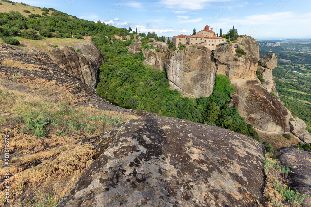 Panoramic view of Meteora Monasteries, Greece