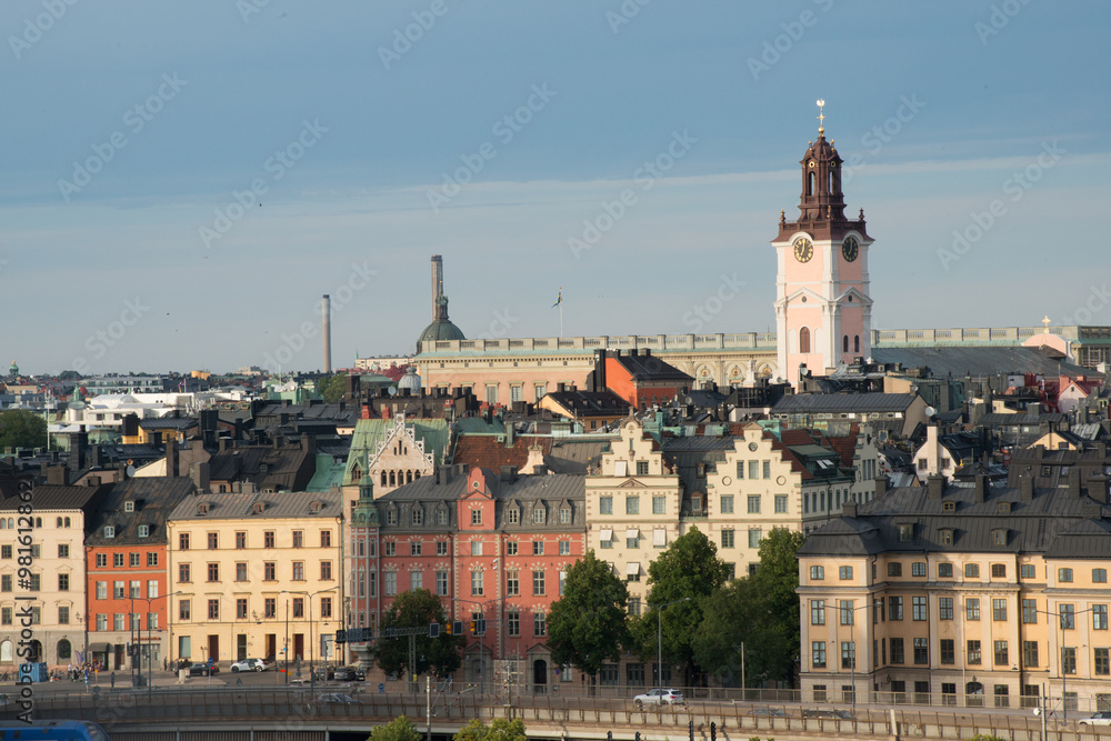 Obraz premium Multicolored buildings in Stockholm