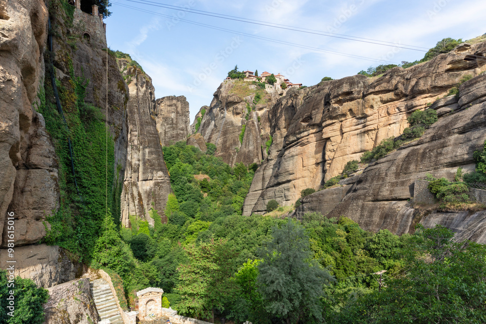 Panoramic view of Meteora Monasteries, Greece