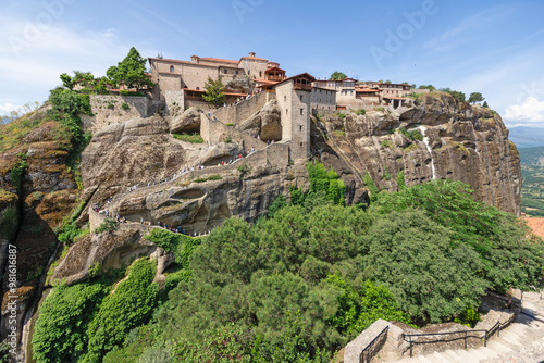 Obraz na płótnie Panoramic view of Meteora Monasteries, Greece w salonie