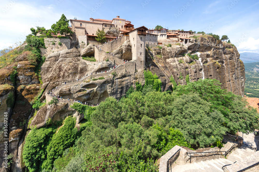 Panoramic view of Meteora Monasteries, Greece