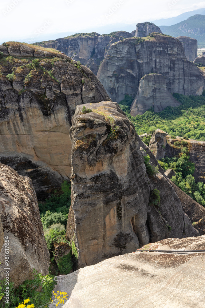 Panoramic view of Meteora Monasteries, Greece