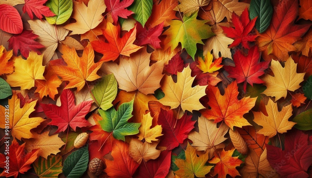 autumn leaves vivid colors background autumn leaves vivid colors background