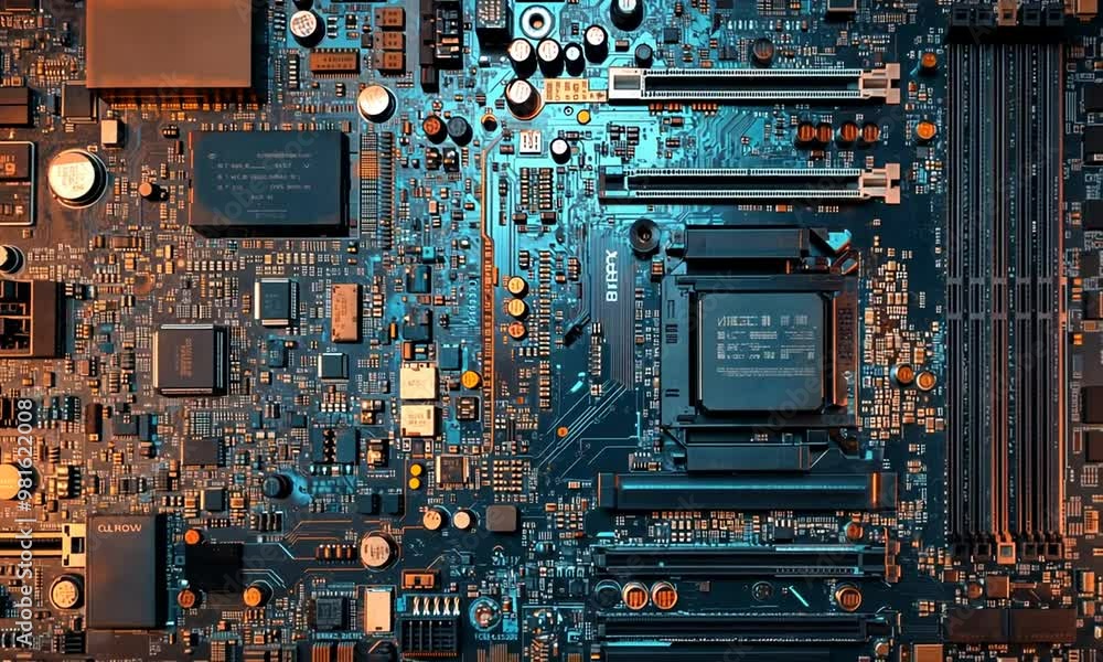 Close-up of a Motherboard Close-up of a Motherboard