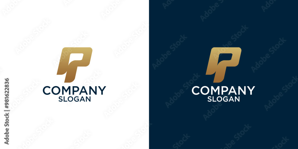 initial p abstract monogram logo vector design initial p abstract monogram logo vector design