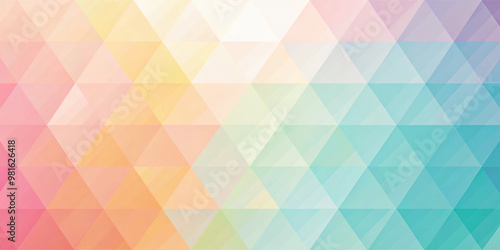 Minimalist Geometric Background Design with Soft Pastel Colors & Smooth Gradients