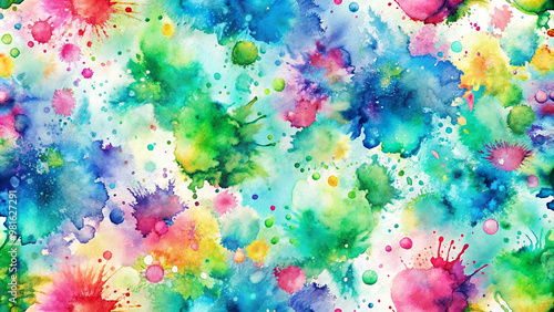 Vibrant Abstract Watercolor Splash Background – Colorful, Artistic, Seamless Design