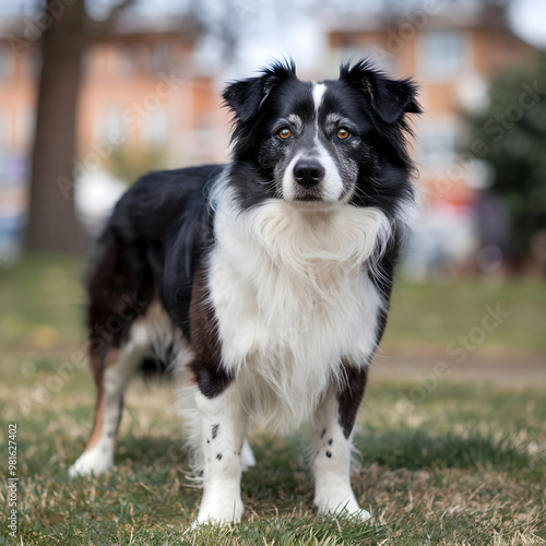 border collie in the park