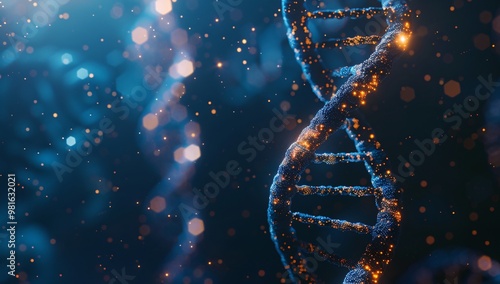 dna strand microscopic 