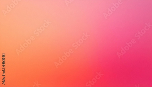 Abstract smooth gradient transition from orange to pink. Simple yet visually appealing design, perfect for minimalist projects or adding a touch of color.