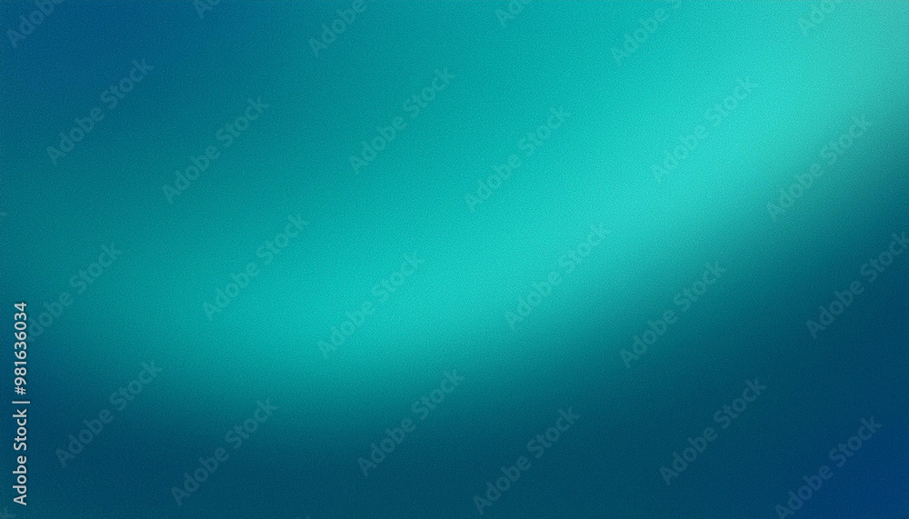 Abstract teal grainy gradient background with a smooth and blurred transition from darker blue to lighter turquoise Abstract teal grainy gradient background with a smooth and blurred transition from darker blue to lighter turquoise