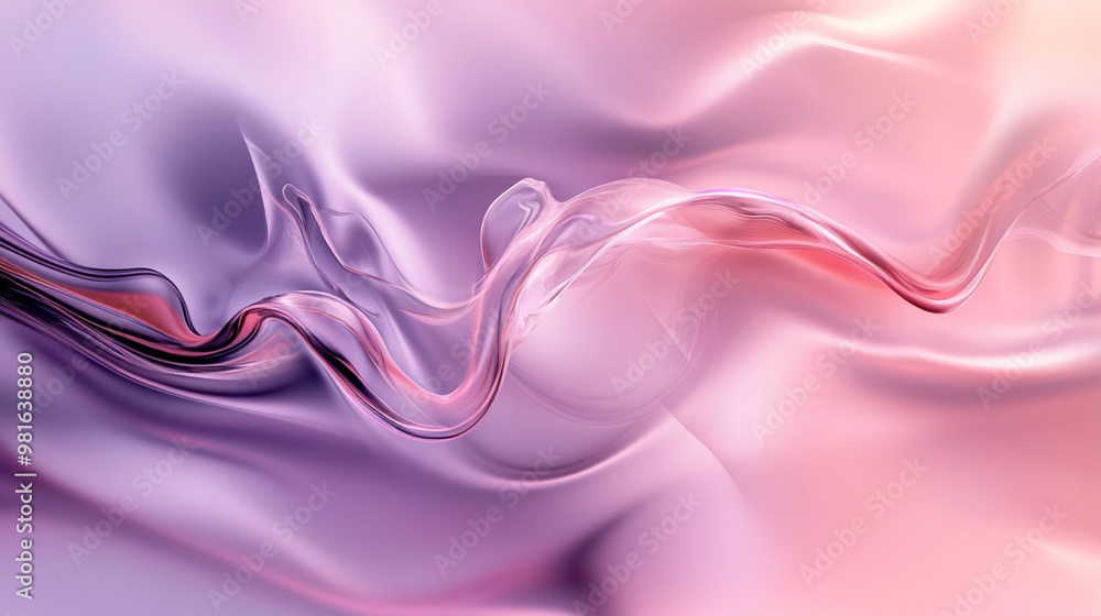 Obraz premium Abstract gradient with soft blending blues and purples creating an ethereal atmospheric effect 