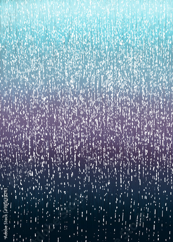 Cortina metalizada color celeste, violeta y azul