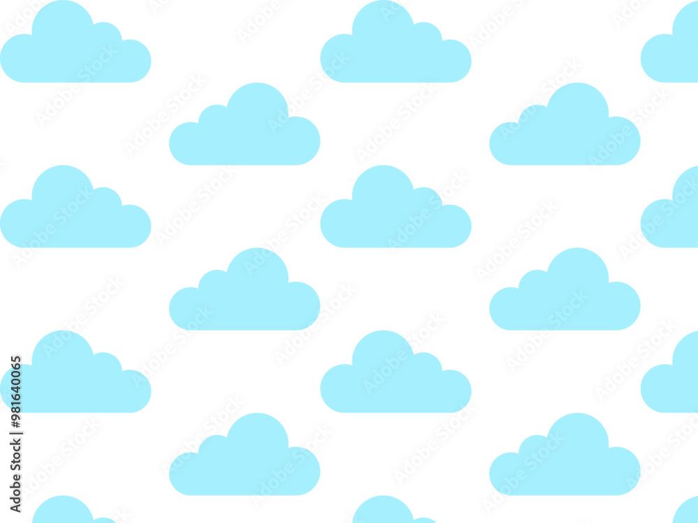 Clouds seamless pattern. Vector illustration Clouds seamless pattern. Vector illustration