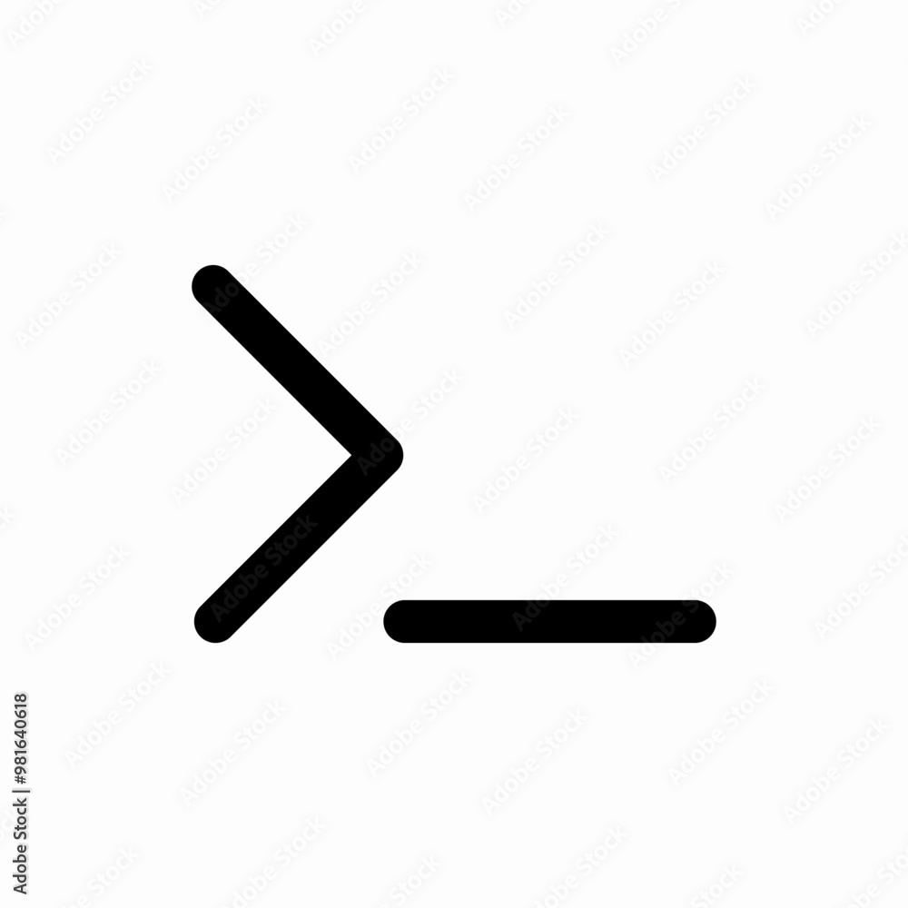 comman line icon sign vector comman line icon sign vector