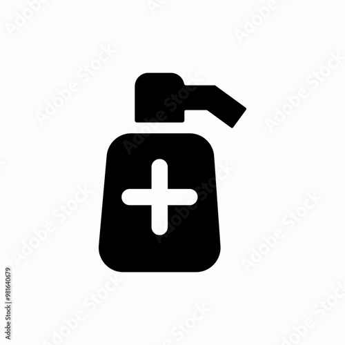 disinfection alcohol icon sign vector