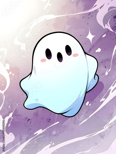 Cute Ghost Illustration photo