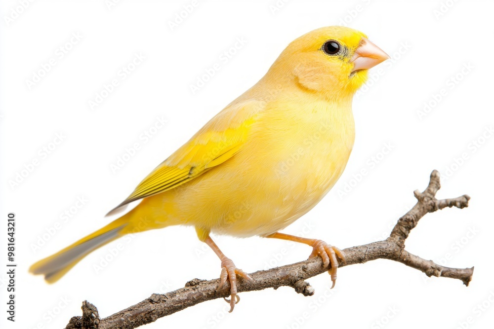 cheerful canary rests delicately on a twig, its radiant yellow feathers illuminated. The simplicity of the scene highlights the bird's beauty and charm. cheerful canary rests delicately on a twig, its radiant yellow feathers illuminated. The simplicity of the scene highlights the bird's beauty and charm.
