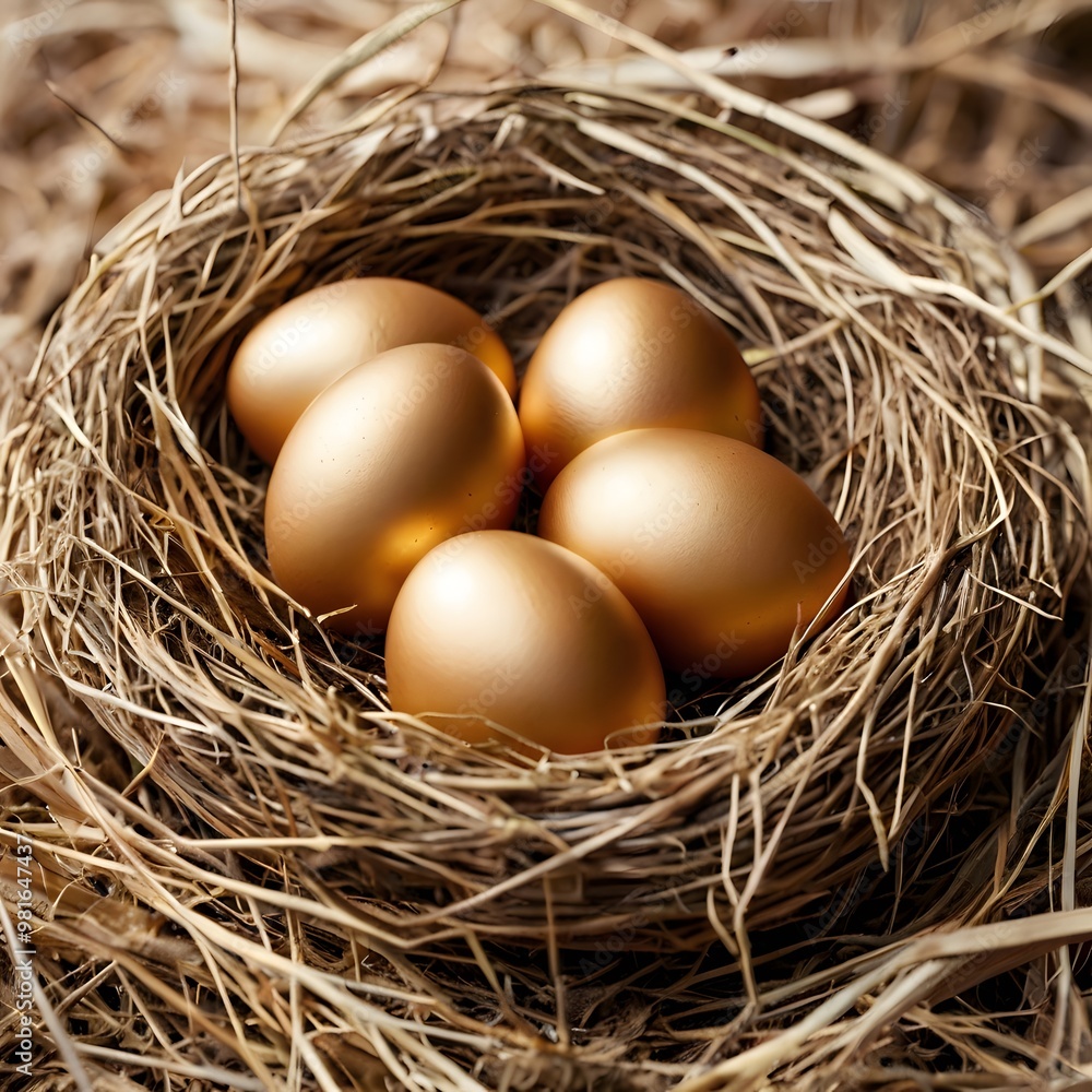 Many Golden Egg Luxery Shiny Easter Decoration Many Golden Egg Luxery Shiny Easter Decoration