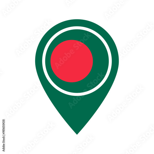 Bangladesh flag location icon Free Download Bangladesh flag location icon - GFXLoad