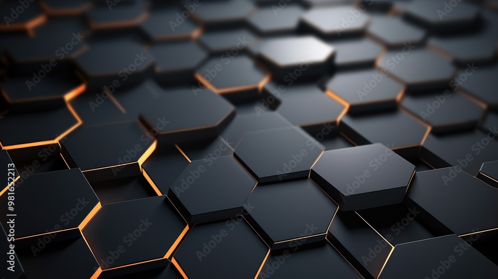 Abstract geometric background with a hexagonal pattern. Abstract geometric background with a hexagonal pattern.