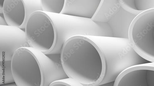 Abstract white background with circular shapes. Minimalist and modern design. Perfect for presentations, websites, and social media.