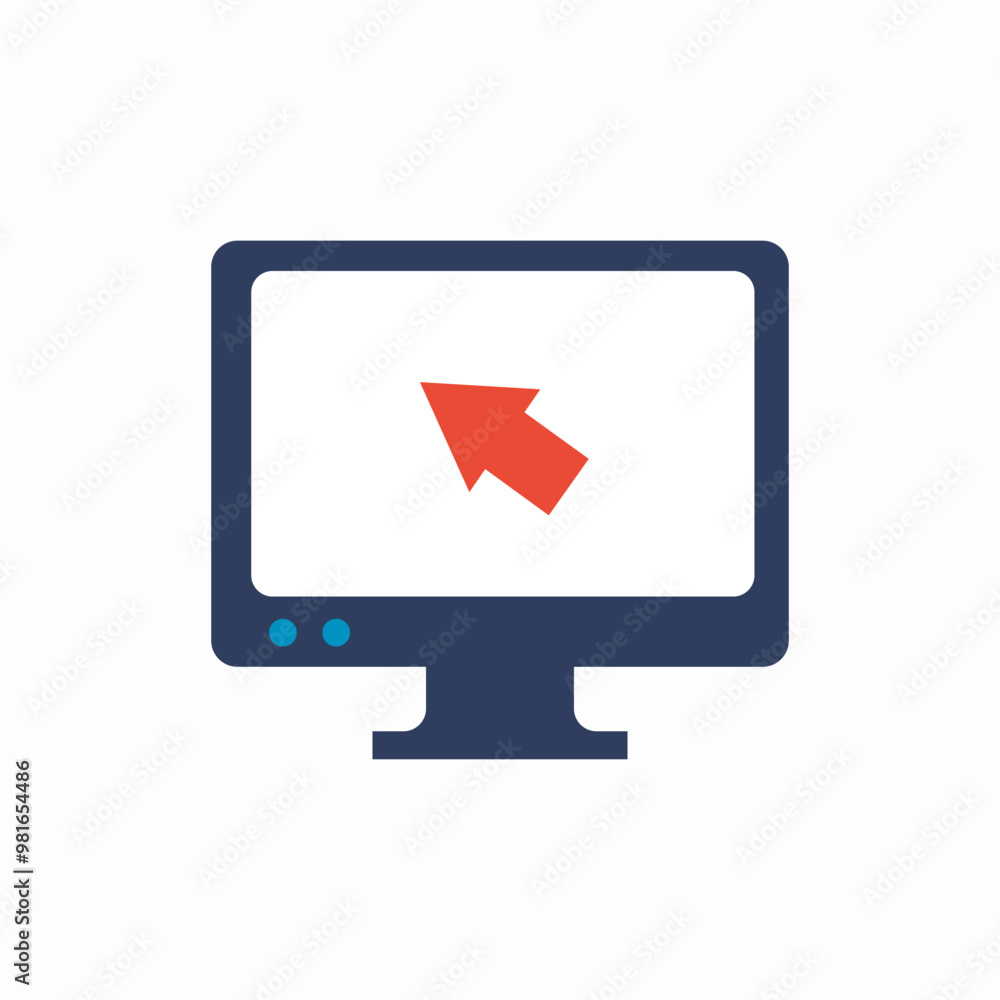 computer cursor click icon sign vector computer cursor click icon sign vector