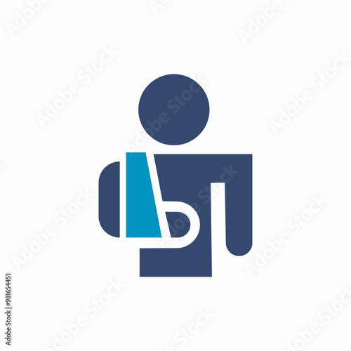 arm injury icon sign vector