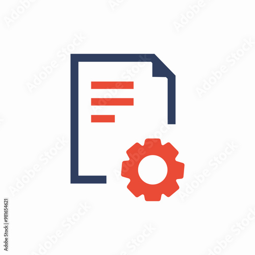 file settings icon sign vector