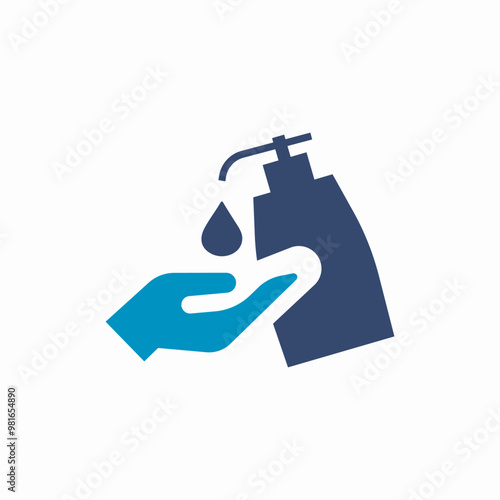 liquid soap icon sign vector