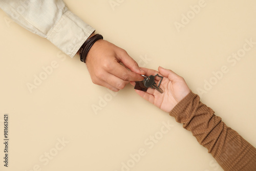 Couple with keys from their...