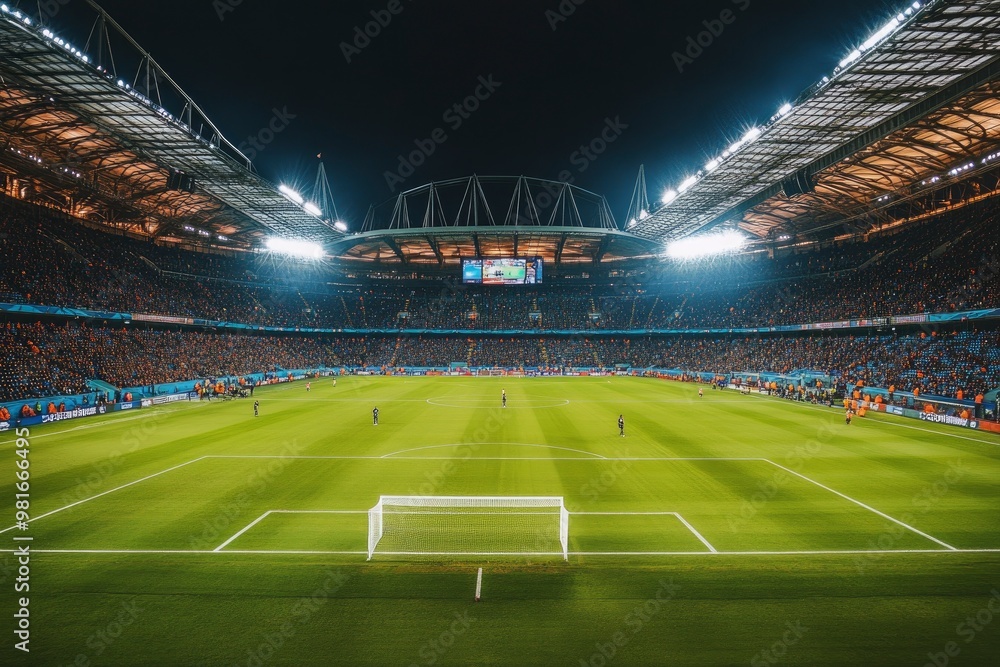 the soccer stadium with the bright lights , ai the soccer stadium with the bright lights , ai