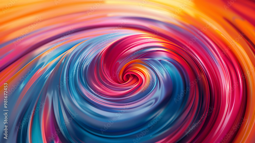 Fototapeta premium Colorful abstract swirl background.