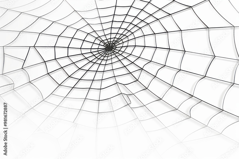 Obraz premium Intricate spider web design symbolizing complexity in nature