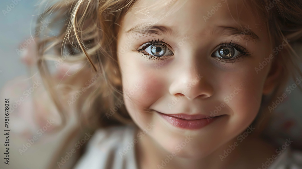 Close up of a little girl's smiling face. Close up of a little girl's smiling face.