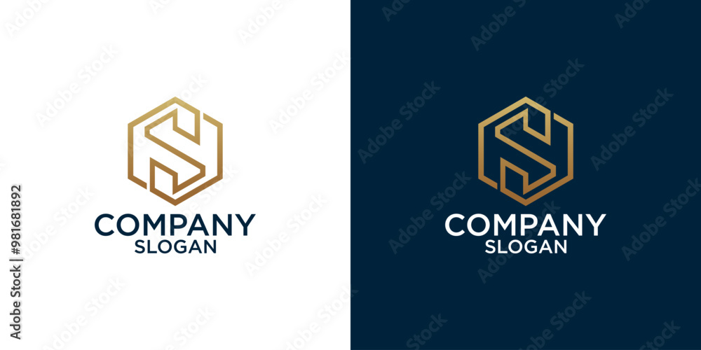 Naklejka premium letter s abstract monogram logo vector design