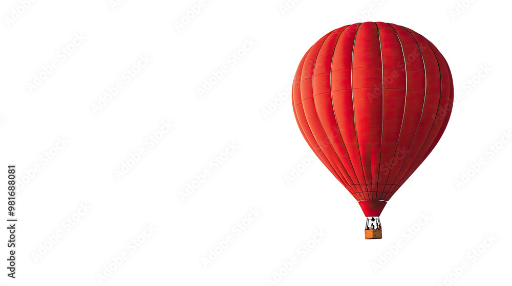 Fototapeta premium Hot air balloon on a white transparent background