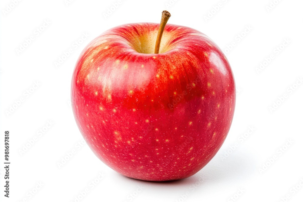 Red apple isolated on white background , ai Red apple isolated on white background , ai