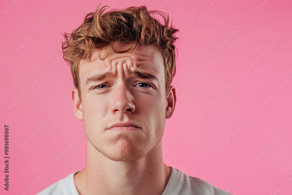 Confused Young Man with a Puzzled Look Confused Young Man with a Puzzled Look