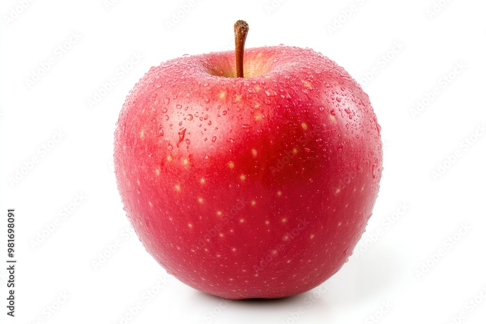 Red apple isolated on white background , ai Red apple isolated on white background , ai