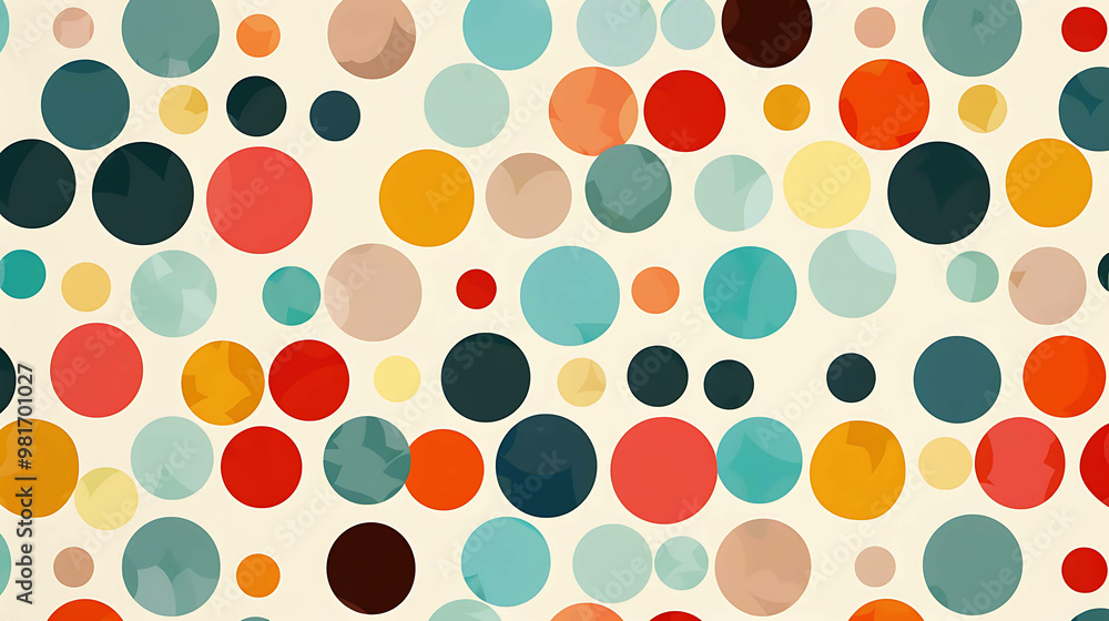 Colorful polka dot pattern background. Colorful polka dot pattern background.