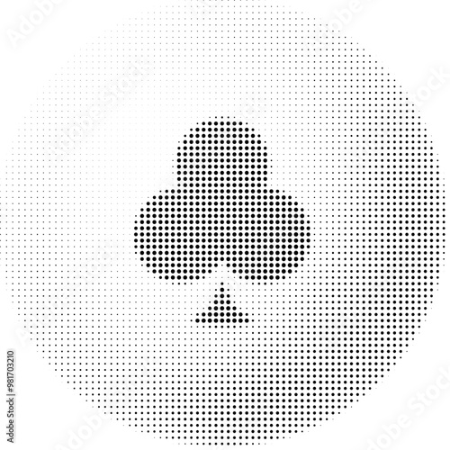 poker halftone ball