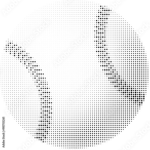 baseball halftone ball