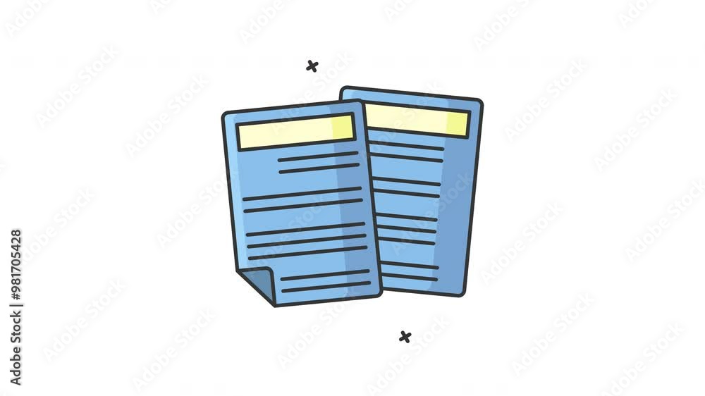 documents animated icon alpha channel motion graphic video design documents animated icon alpha channel motion graphic video design