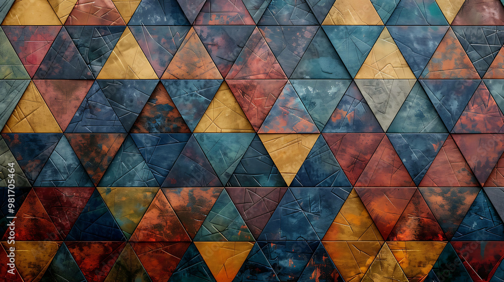 A colorful abstract geometric pattern. A colorful abstract geometric pattern.