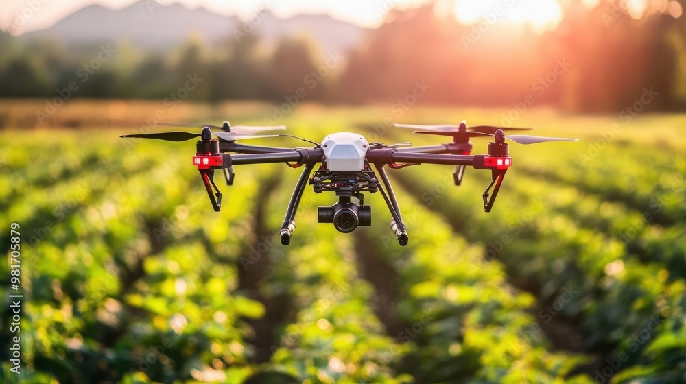 Agriculture drone mapping out crop health with precision. Agriculture drone mapping out crop health with precision.