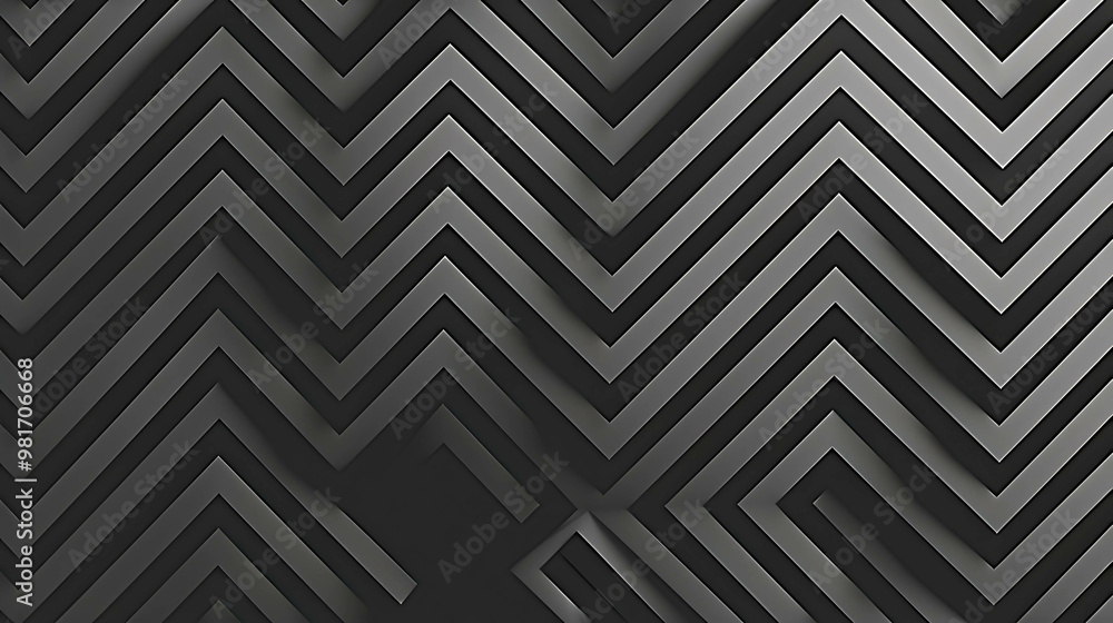 Abstract black and white geometric pattern with depth and dimension. Abstract black and white geometric pattern with depth and dimension.